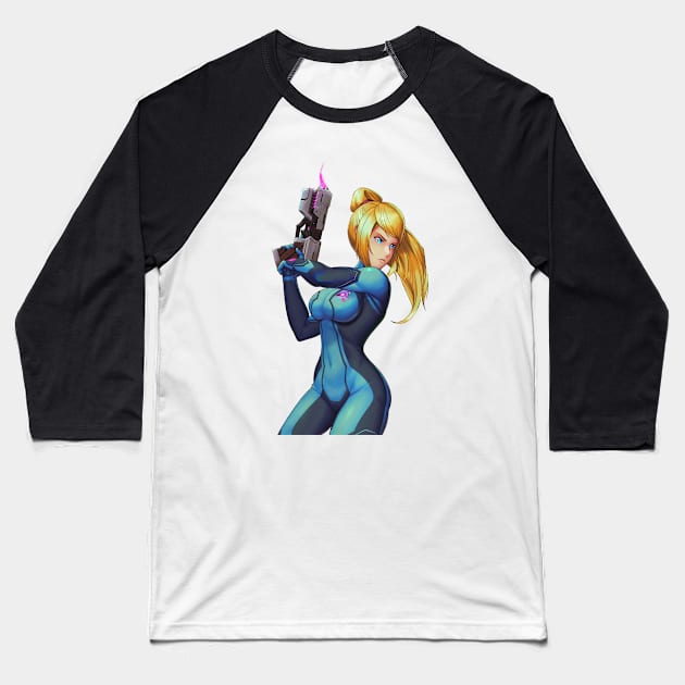 Zero Suit Samus (2023) Baseball T-Shirt by hybridmink